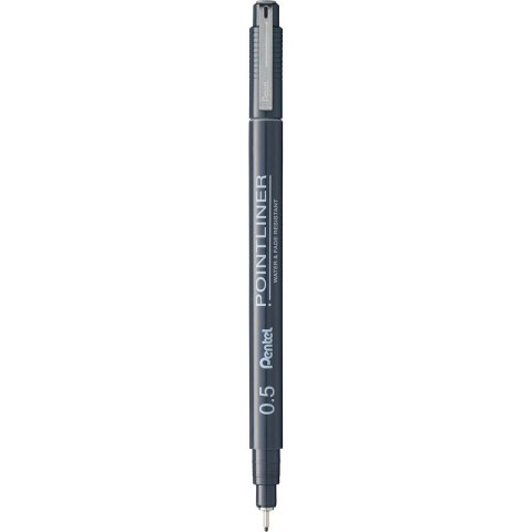 Cienkopis Pentel PointLiner 0.5mm szary