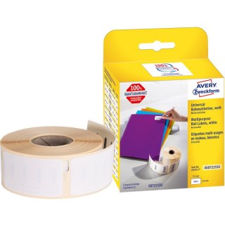 Etykiety na rolce Avery Zweckform 19x51mm białe (500)