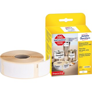 Etykiety na rolce Avery Zweckform 19x64mm Heavy Duty białe (450)