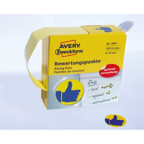 KÓŁKA AVERY śr.19mm "Kciuk" 250szt