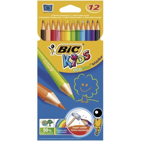 Kredki ołówkowe BiC Kids Evolution 12 kolorów