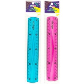 LINIJKA PLASTIKOWA STRIGO 20cm ELASTYCZNA