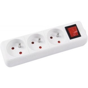 Listwa zasilająca Office Products 3m/3g biała