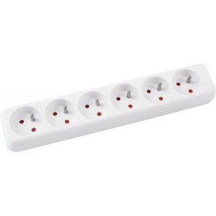 Listwa zasilająca Office Products 3m/6g biała