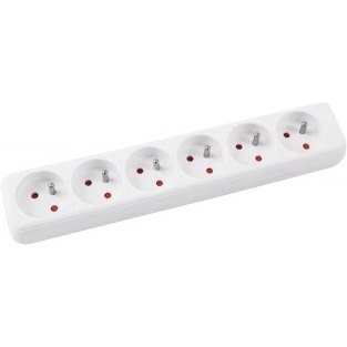 Listwa zasilająca Office Products 5m/6g biała