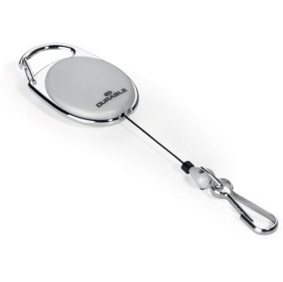 Mechanizm ściągający Durable Jojo Style z karabińczykiem szary