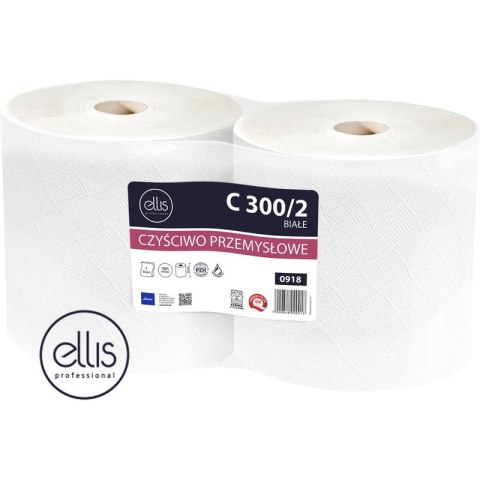 Czyściwo w rolce Ellis 290m 2w celuloza białe 2szt