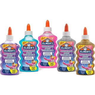 Klej w płynie Elmer's 177ml z brokatem różowy