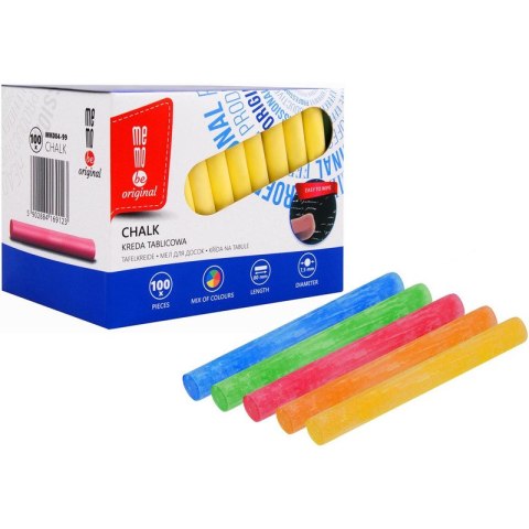 Kreda tablicowa MemoBe kolorowa 100szt