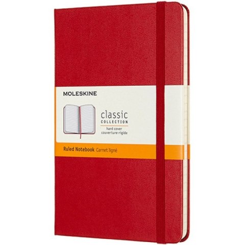 Notatnik Moleskine Classic M (11.5x18cm) linia czerwony