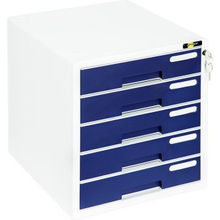 Pojemnik 5 szuflad Yellow One YL-SP05 biało-granatowy