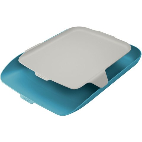 Półka na dokumenty Leitz Cosy A4 z organizerem niebieska