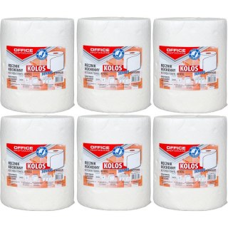 Ręczniki w rolce Office Products 60m 2w celuloza białe (6)