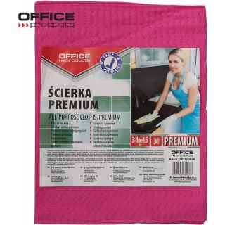 Ściereczki Office Products 34x45cm 80% wiskoza 3szt