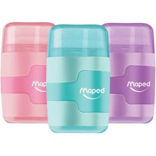 Temperówka z gumką Maped Connect Pastel 2 otwory