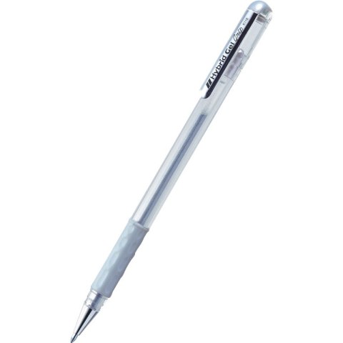 Długopis żelowy Pentel Hybrid Gel Grip K118 srebrny