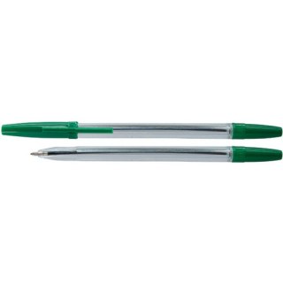 Długopisy Office Products 1.0mm zielone 50szt