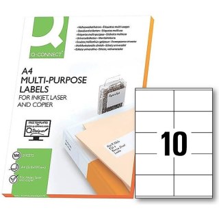 Etykiety Q-Connect A4 105x57mm białe 100szt