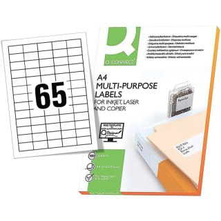 Etykiety Q-Connect A4 38.1x21.1mm białe 100szt