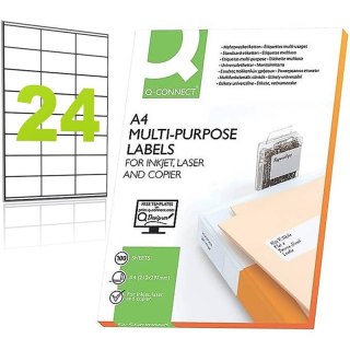 Etykiety Q-Connect A4 70x36mm białe 100szt
