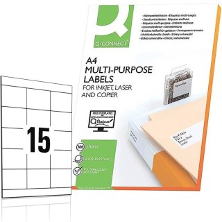 Etykiety Q-Connect A4 70x50.8mm białe 100szt