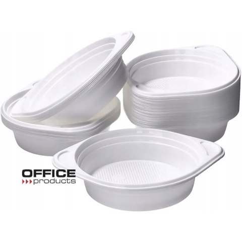 Flaczarka plastikowa Office Products 500ml śr.16cm biała 100szt