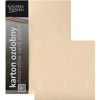Karton ozdobny Galeria Papieru A4/230g Dots biały 20szt
