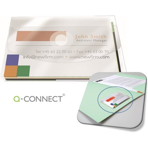 Kieszenie samoprzylepne Q-Connect 105x60mm 10szt