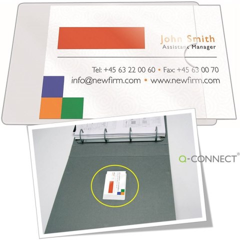 Kieszenie samoprzylepne Q-Connect 60x95mm 10szt