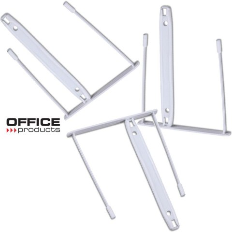 Klipsy archiwizacyjne Office Products 85mm białe 50szt