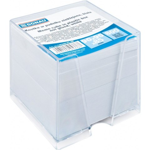Kostka papierowa w pojemniku Donau 95x95x95mm nieklejona kolor