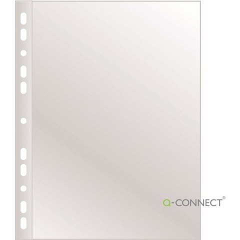 Koszulki Q-Connect A4/40µm poszerzane groszkowe 50szt