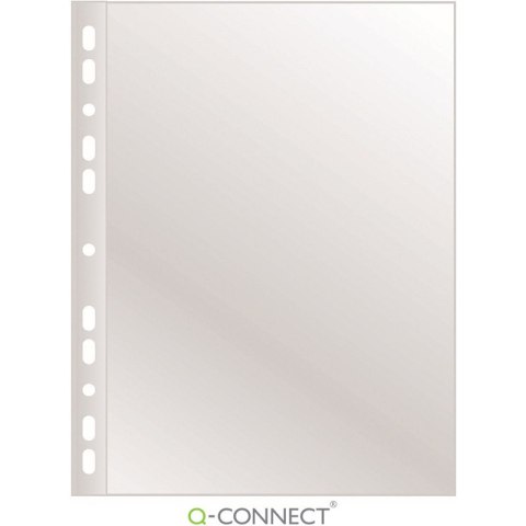 Koszulki Q-Connect A4/60µm poszerzane krystaliczne 50szt