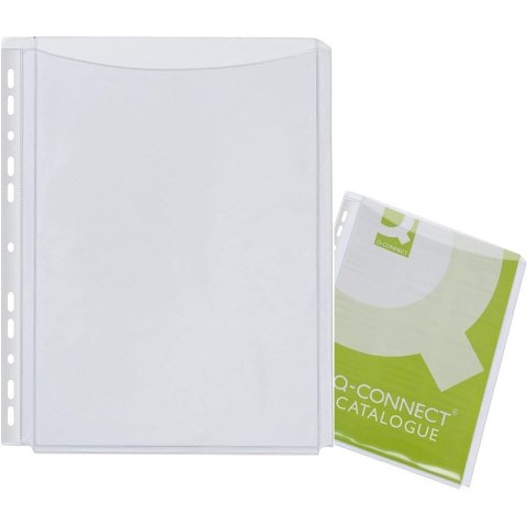 Koszulki na katalogi Q-Connect A4/180µm PCV krystaliczne 5szt