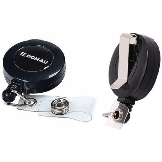 Linka do identyfikatora Donau 80cm zwijana czarna 10szt