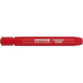 Marker permanentny Office Products 1-3mm okragły czerwony