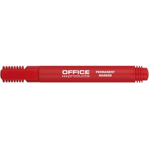 Marker permanentny Office Products 1-3mm okragły czerwony