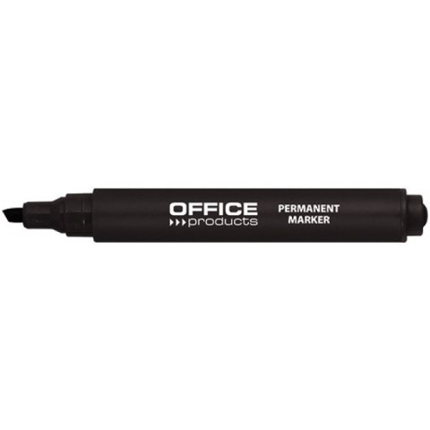 Marker permanentny Office Products 1-5mm ścięty czarny