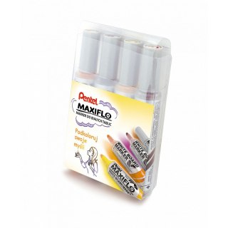 Markery do tablic Pentel Maxiflo MWL5M 4 kolory