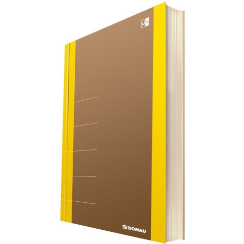 Notatnik Donau Life 165x230mm 80k kratka żółty