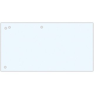 Przekładki kartonowe Office Products 1/3 A4 białe (100)