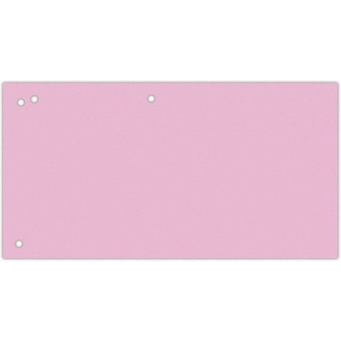 Przekładki kartonowe Office Products 1/3 A4 różowe 100szt