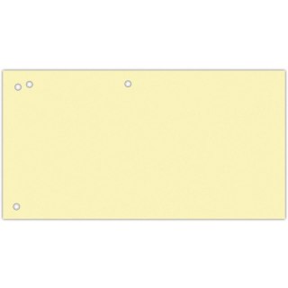 Przekładki kartonowe Office Products 1/3 A4 żółte 100szt