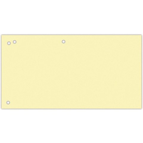 Przekładki kartonowe Office Products 1/3 A4 żółte 100szt