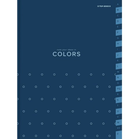 Skorowidz Top 2000 Colors A4/96k kratka niebieski