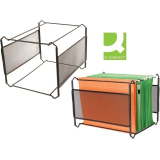 Stojak na teczki zawieszane Q-Connect metalowy czarny