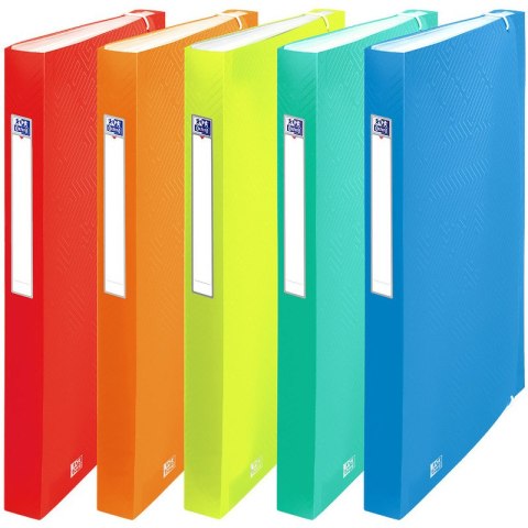 Teczka PP z gumką Oxford Urban A4+ 8 przegródek mix kolorów