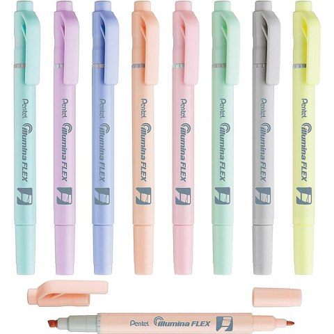 Zakreślacz Pentel Illumina Flex SLW11P szary