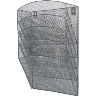 Zestaw 5 półek na dokumenty Q-Connect metalowy srebrny