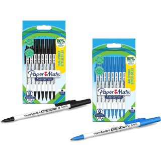 Długopisy Paper Mate Kilometrico M 1.0mm czarne 8szt